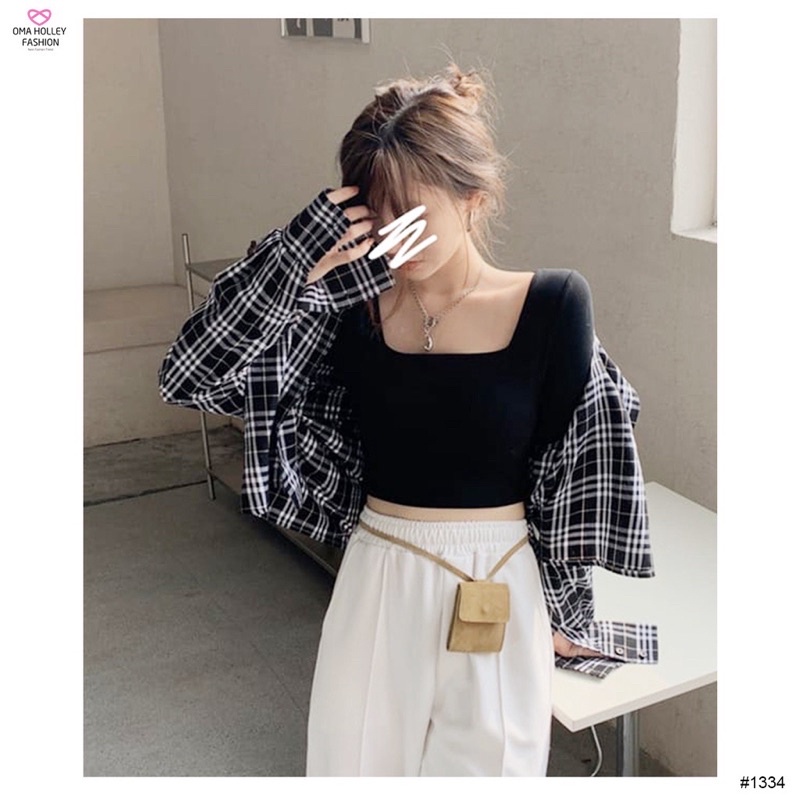 BEFAST - ZGW OUTFIT Longsleeve Miwa / Fiore Square Longsleeve Crop Top / Pakaian Wanita Lengan Panjang / Kaos Polos Casual / Keluaran Terbaru / Terlaris / Trendy / Termurah