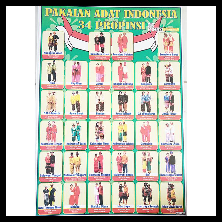 

Poster Anak Edukasi Poster Pakaian Adat 34 Provinsi