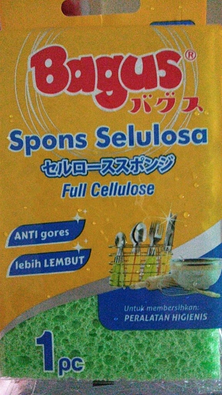 Bagus Spons Selulosa Cuci Perabotan | Piring Dll ( Anti Gores & Lebih Lembut Ditangan )