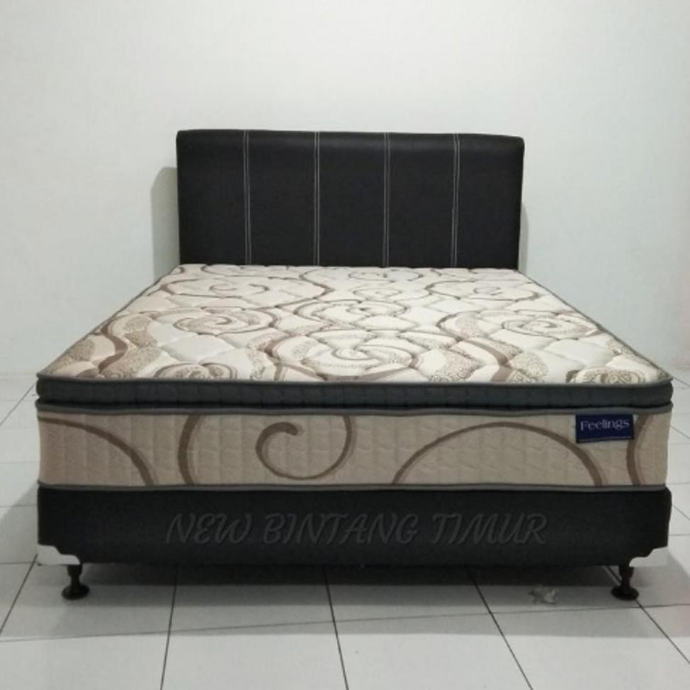 TERLARIS  Spring Bed Romance Feelings Plush Top 160 x 200 Full Set TERBARU