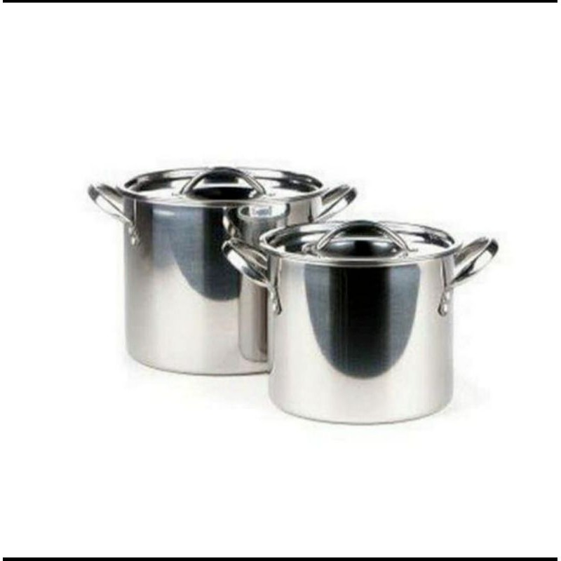 Supra Stainless Panci Stockpot 20/25 Qt 2set. Panci Dandang