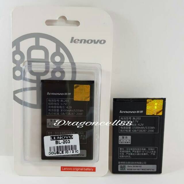 Baterai LENOVO BL203 -A316 -A369 -A269 -A214 Kualitas ORIGINAL 100%