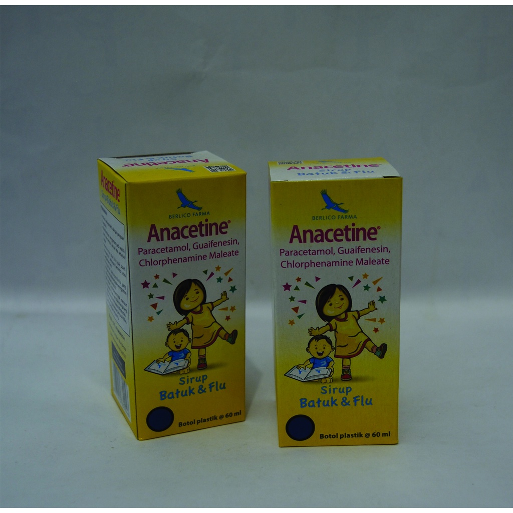 Anacetine Sirup / Syrup Batuk dan Flu (60 Ml)