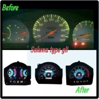 Mobil Soluna GLI (Papan Speedometer Variasi)