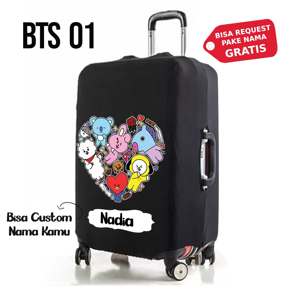 Sarung Koper BTZ BT21 Size 20 24 28 inch Ukuran S M L Anti Debu Anti Anti Lecet Anti Rusak Cover Pel