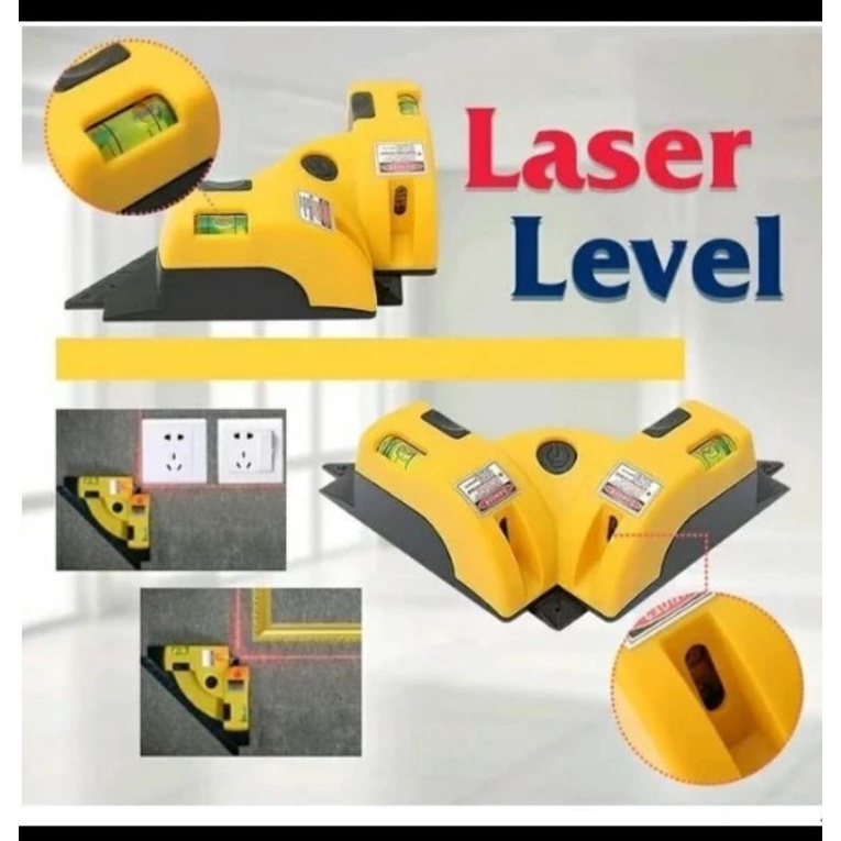 alat proyeksi laser siku 90° sekon laser line projector laser level suare siku waterpas pengukur sik