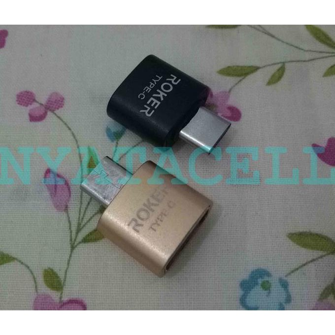 NEW OTG ROKER RK-TG1 USB 2.0 TO TYPE-C METAL OTG ADAPTER ORIGINAL ANDROID MILENIA