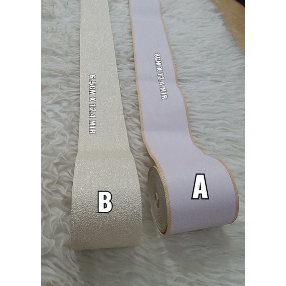 Wallpaper Border List Polos Soft Simple Tekstur