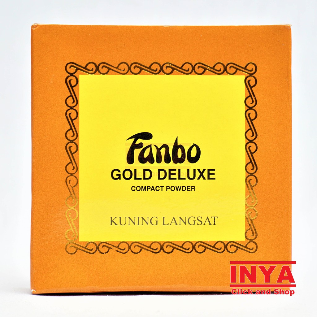 FANBO GOLD DELUXE 5 KUNING LANGSAT COMPACT POWDER 20gr - BEDAK PADAT