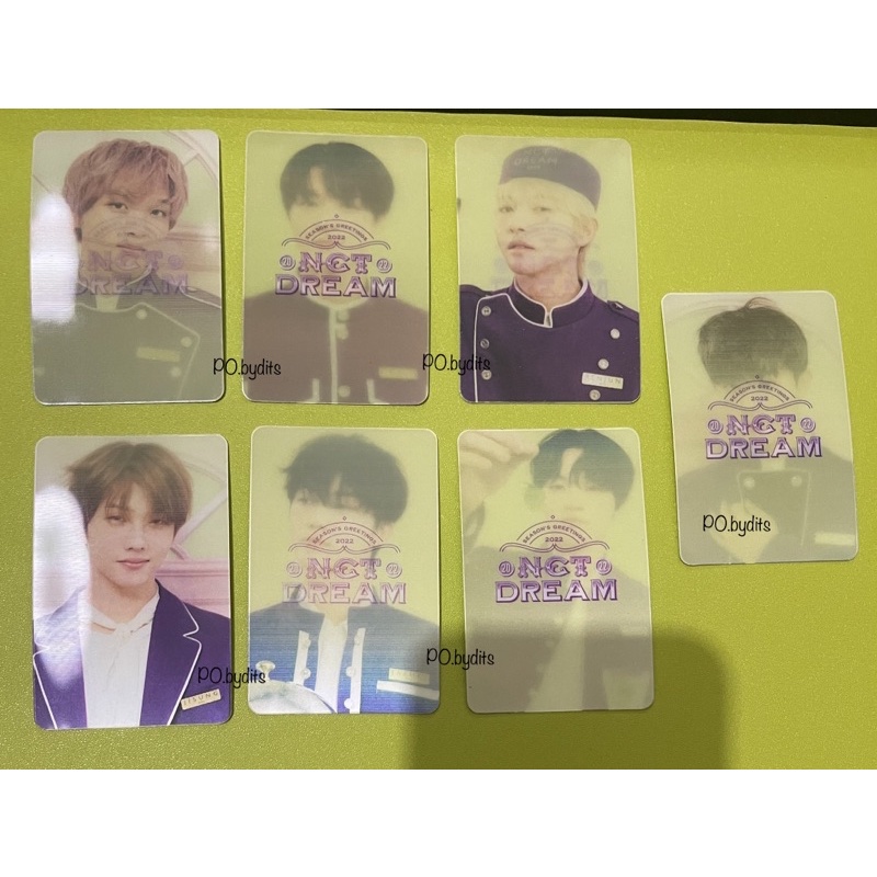 [READY] PHOTOCARD BENEFIT KNPOPS LENTICULAR NCT DREAM SEASON’S GREETINGS 2022 PC season Greeting Gre