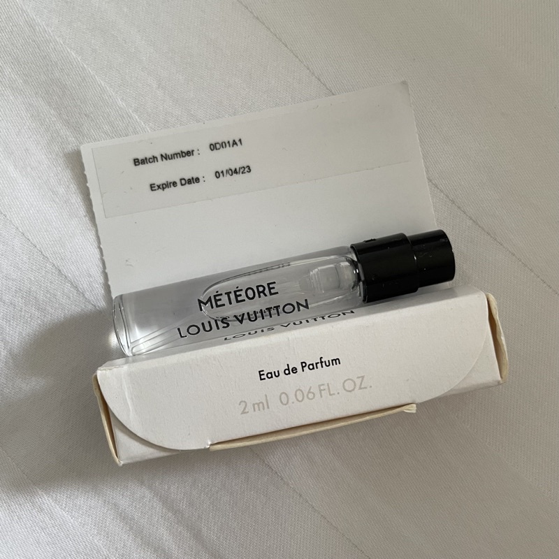 LV Louis Vuitton eau de parfum vial 2ml travel size sample size meteore