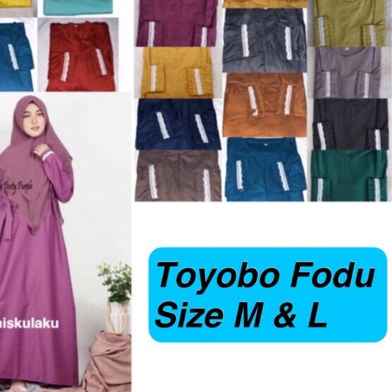 ✬ Gamis Toyobo FODU Lengan Renda ❀