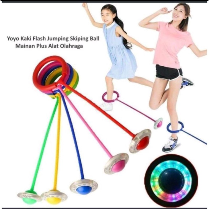 Hulahup kaki led Jumpball Yoyo Flash Jump LED