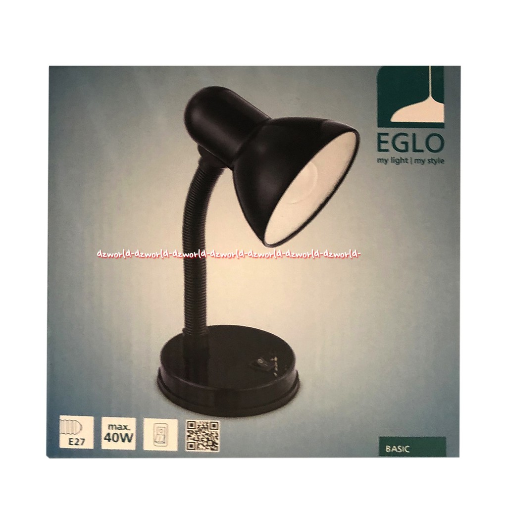 Eglo E27 Desk Lamp Lampu Belajar Kecil 40watt 35cm Putih