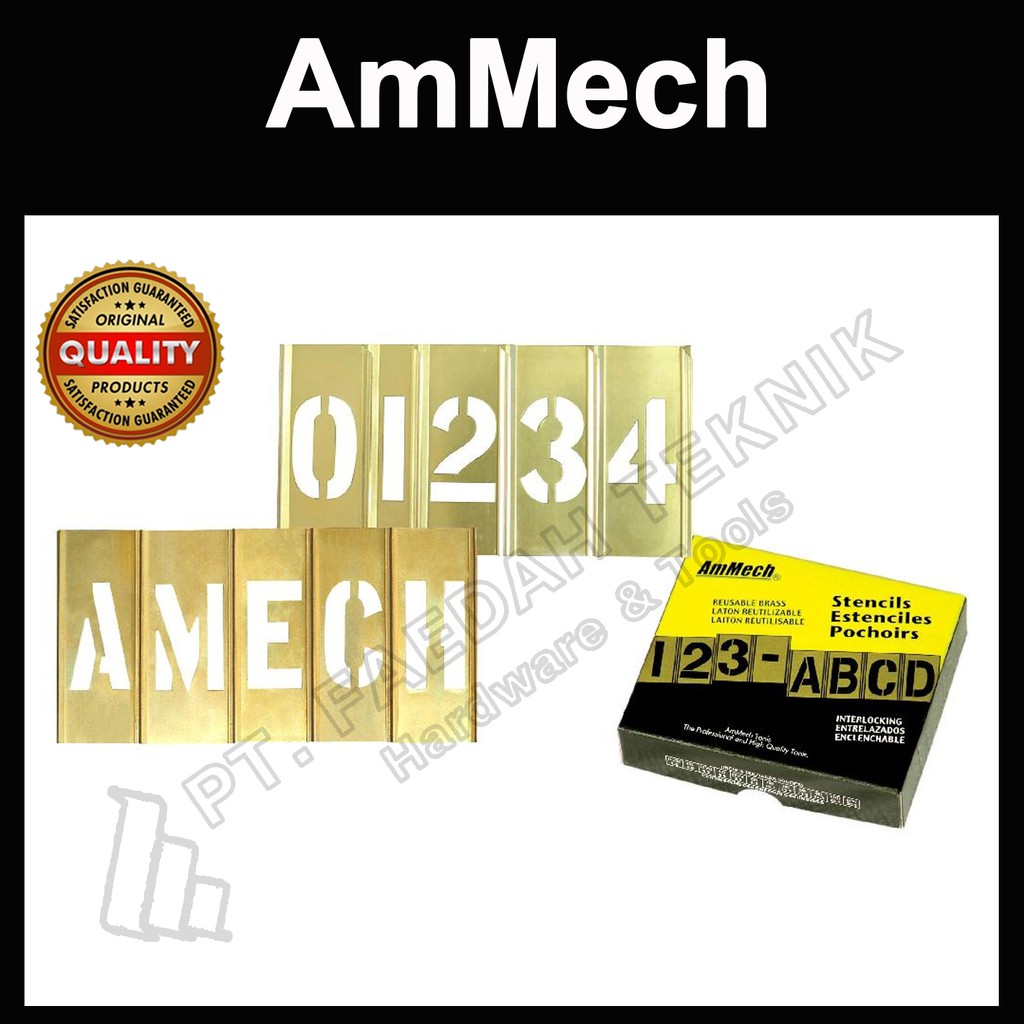 

Sell Stencil Letter Set 1 inch AmMech BS0001L