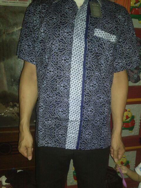 Bswart Batik Hrb026 Kenongo Hem Pendek Padi Pekalongan M L Xl Batik Pria Murah Modern Grosir