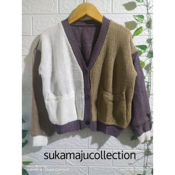 CARDI ANAK/CARDIGAN KOMBINASI/KARTIGAN ANAK KANCING 4