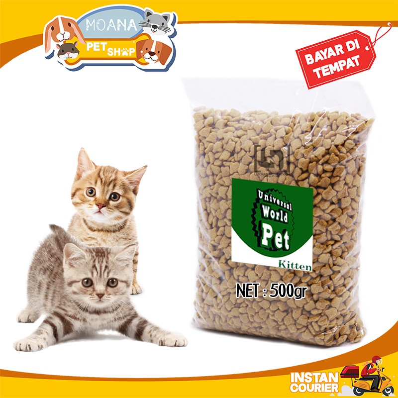 UNIVERSAL KITTEN REPACK 500GR Makanan Anak Kucing Kitten Anggora Persian