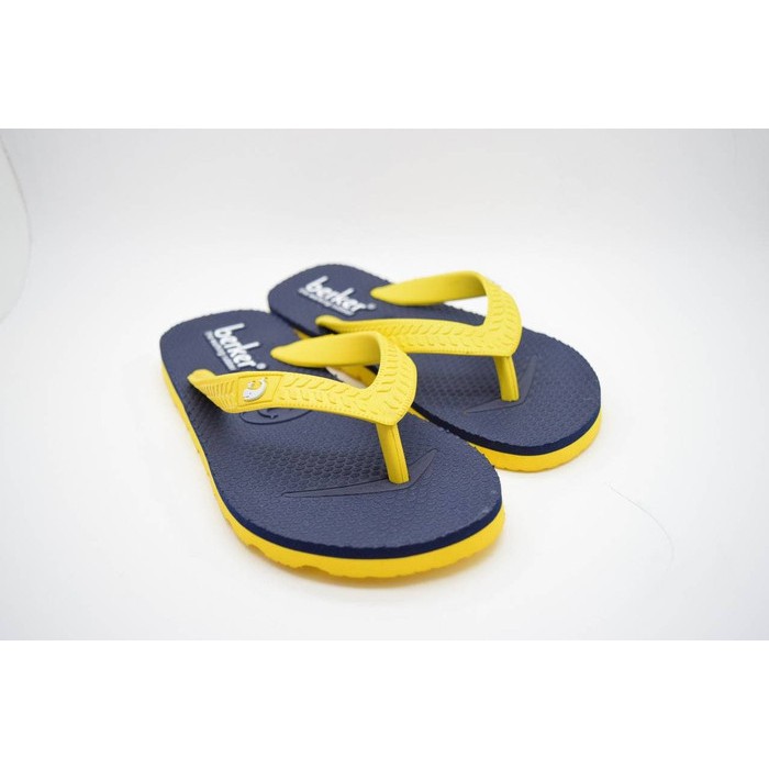 SANDAL ANAK LAKI LAKI - ORIGINAL BERKER - DUOS KIDS MEN NAVY YELLOW