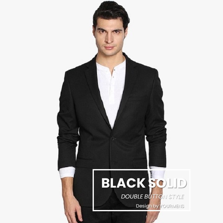 JAS RESMI SEMI FORMAL SLIMFIT BLACK SOLID HIGH TWIST KEREN ORIGINAL NIKAYU HIGH TWIST PREMIUM