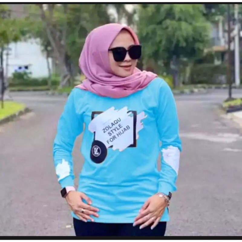 Kaos  Lengan Panjang Zolaqu Original Terbaru Jumbo Murah Berkualitas