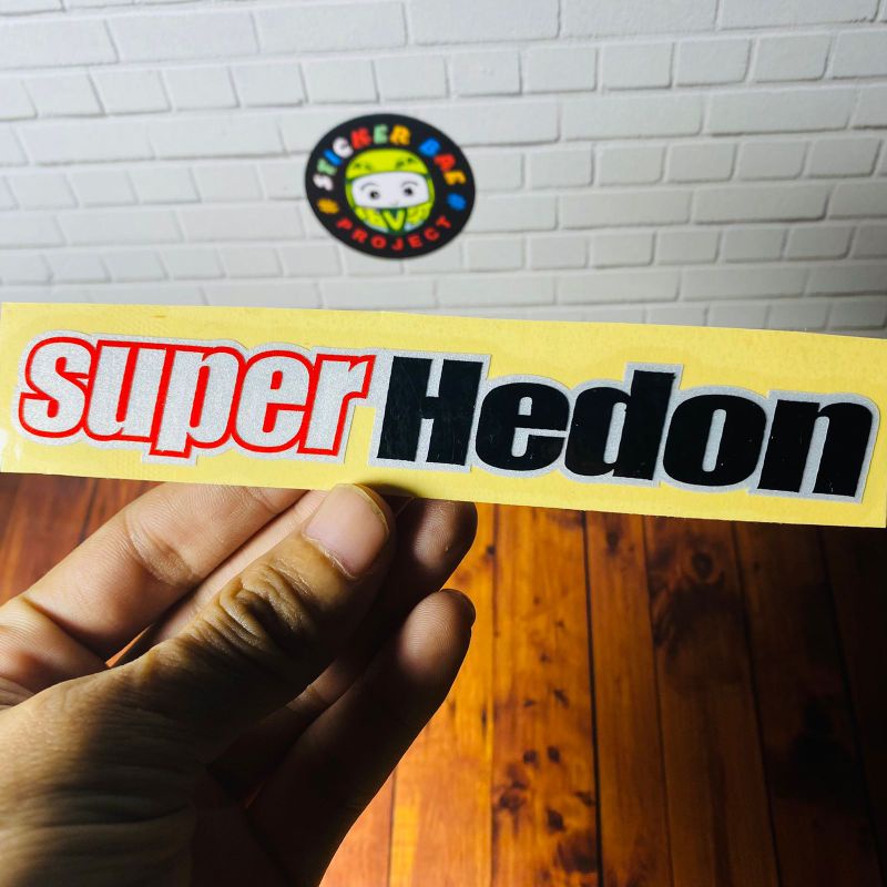 Stiker super proper super standar super hedon cuting sticker kata kata viral motor helm 1pcs