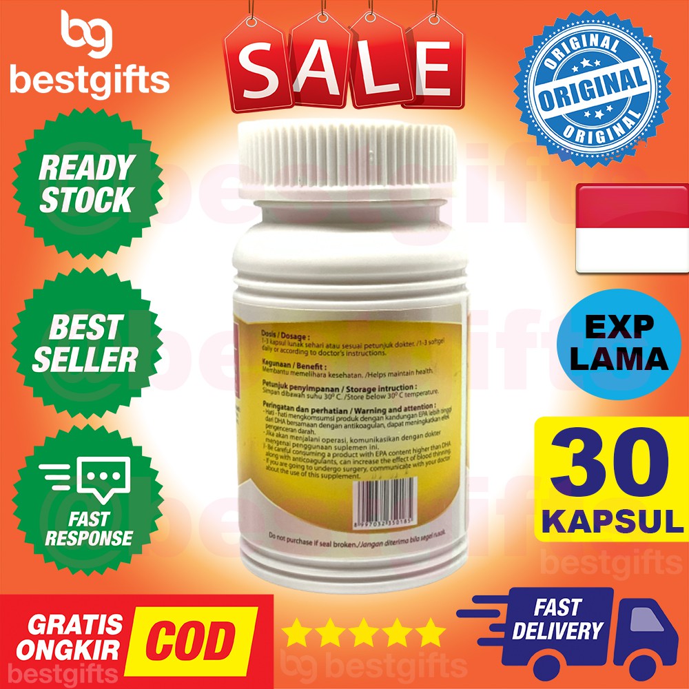 NATURE'S NATURES NATURE BOSS NATURAL FISH OIL COREWAY OMEGA 3 MINYAK IKAN KOLESTEROL MATA 30 KAPSUL