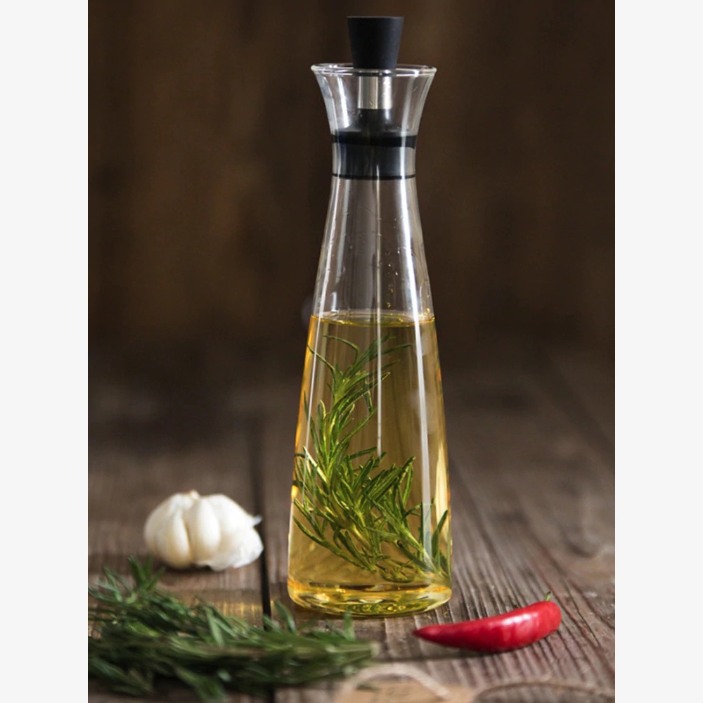 Botol Minyak Dispenser Bottles Oil Vinegar Nordic Glass 500ml - CF-055 - Transparent