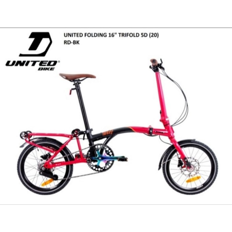 Sepeda Lipet United 16 Trifold 5D