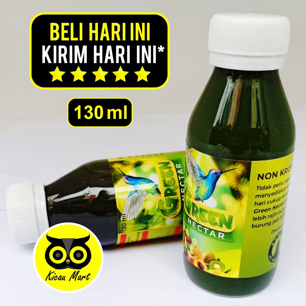 GREEN NECTAR SEMPATI MADU SARI NEKTAR HIJAU PAKAN MINUM BURUNG KOLIBRI PLECI SUN BIRD CUCAK KONIN GRNKTR