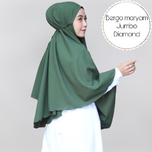 Bergo Maryam Jumbo / Bergo jumbo Diamond / Bergo Tali Jumbo