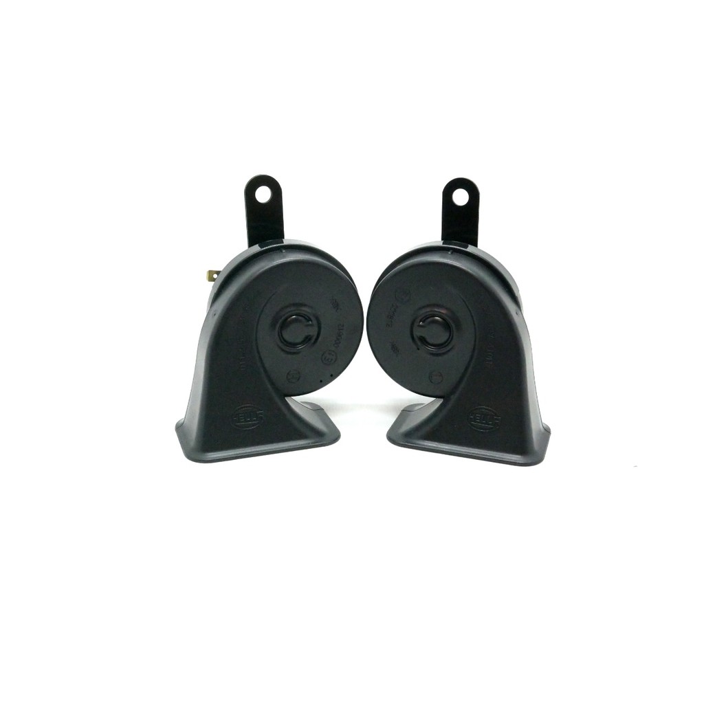 KLAKSON KEONG HELLA MIDNIGHT BLACK TWIN TONE HORN SET 12V