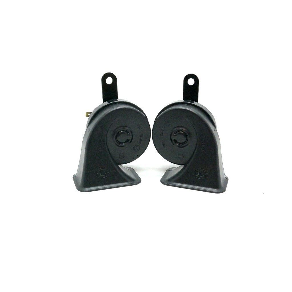 KLAKSON KEONG HELLA MIDNIGHT BLACK TWIN TONE HORN SET 12V