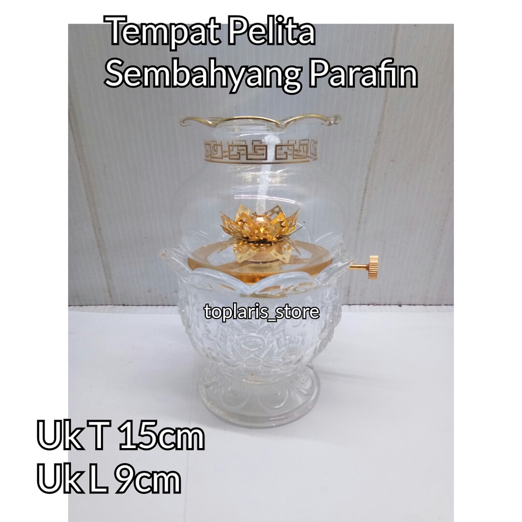 Tempat Minyak Parafin Kaca Kristal T15