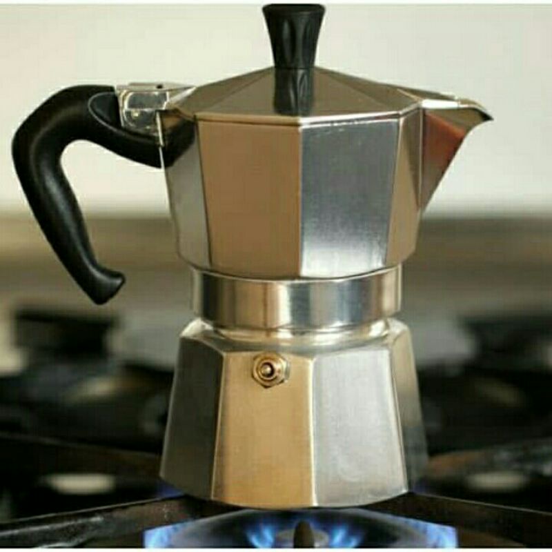 Moka Pot 1 cup 2 cup 3 cup 6 cup Espresso Coffee Maker Alat kopi manual-3