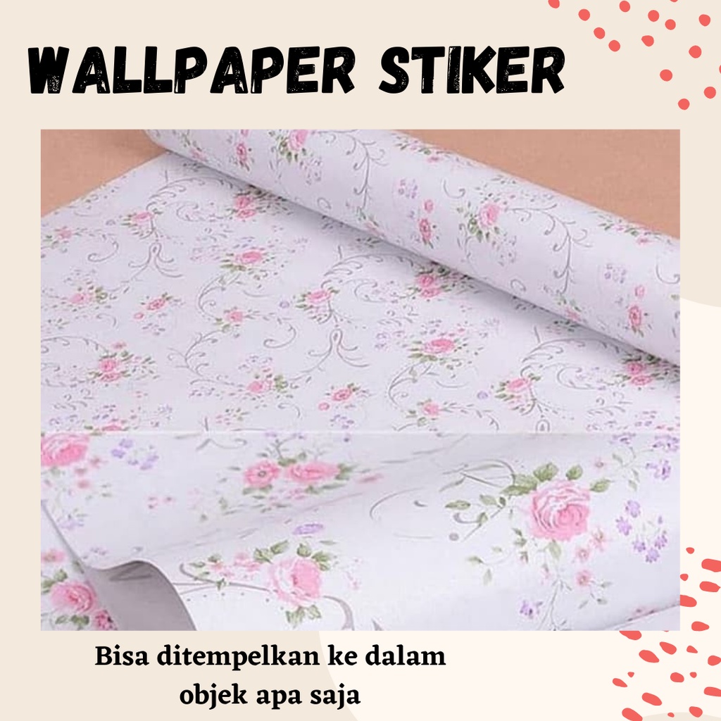 PROMO[3PCS 2KG]!!! WALLPAPER DINDING ROLL / STICKER RUANGAN 45cmx10meter