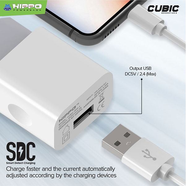 Hippo Adapter Cubic GEN 2 Smart Detect Charging original