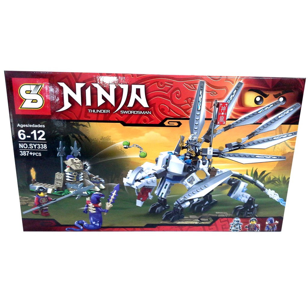 Brick SY 338 Ninja Thunder Swordsman - Titanium Dragon SY338