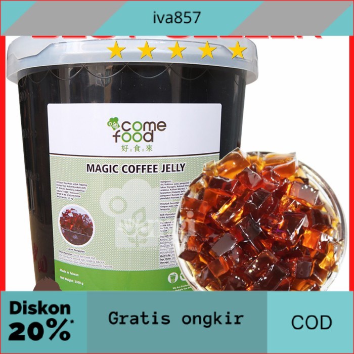 

PROMO Magic Coffee Jelly / Jeli kopi Topping Minuman Taiwan 3,3kg GRATIS ONGKIR