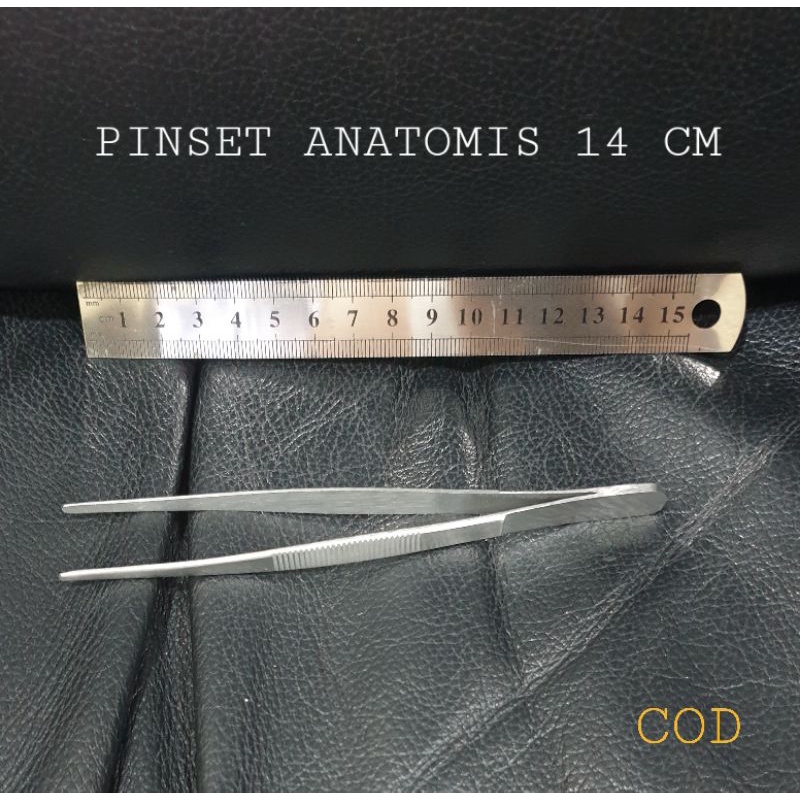 PINSET PANJANG 14 CM STAINLESS