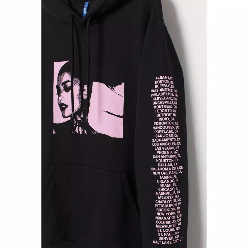 HOODIE JAKET Hnm H&amp;M Pria Wanita ARIANA BLACK Sweetener / HITAM Full Tag