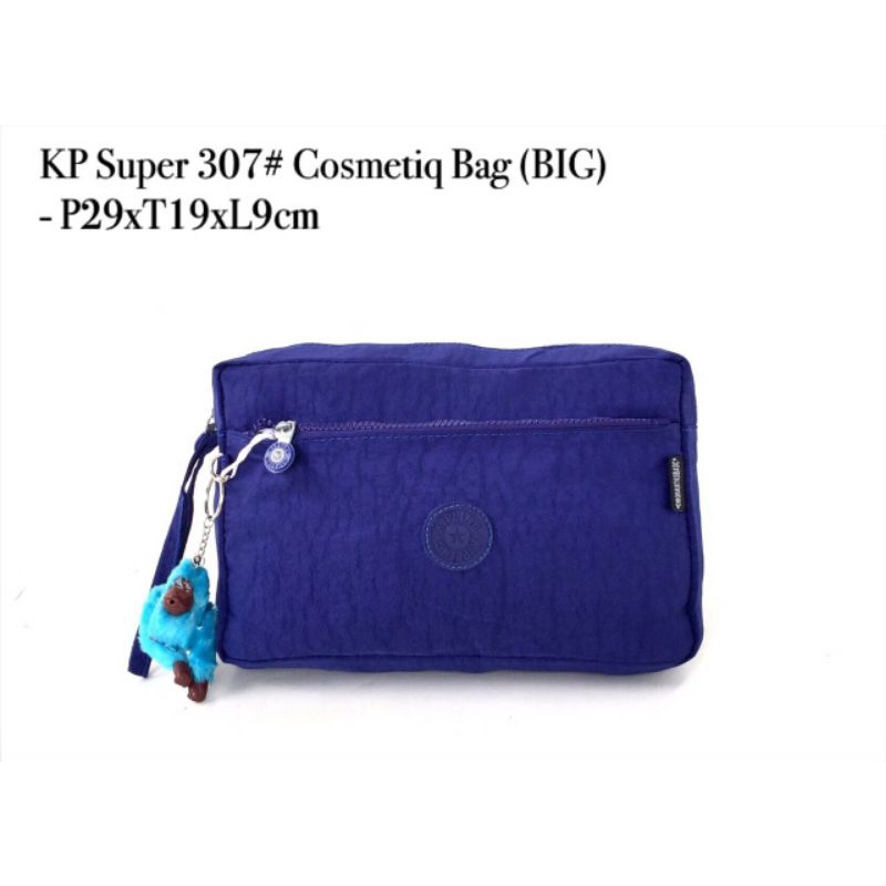 Pouch kosmetik kipling 307 Big /cosmetic bag super free gantungan