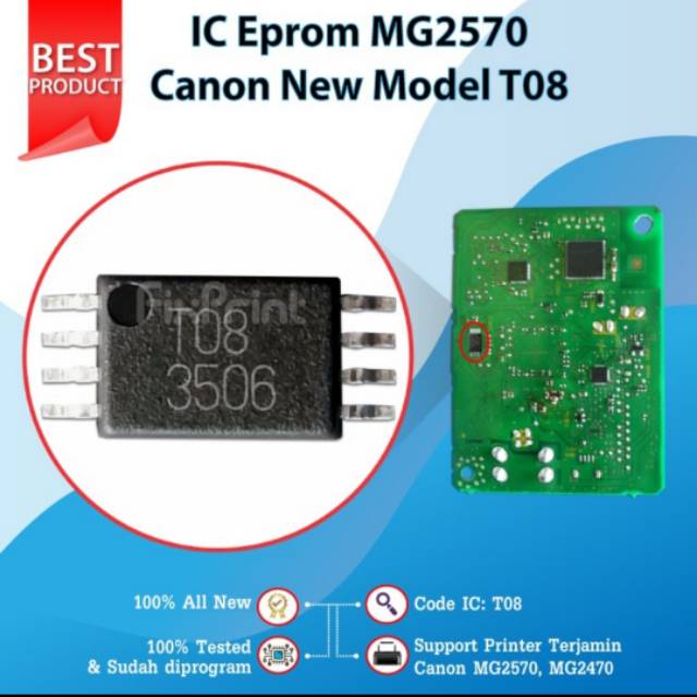 IC Eprom Eeprom Canon MG2570 Resetter Reset Mainboard Printer MG2570s FPJNew717