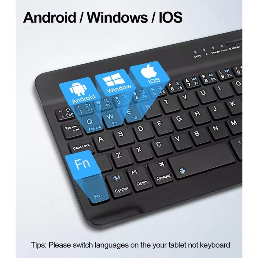 Keyboard Bluetooth Keyboard Mini Di Smartphone Laptop PC Baterai Isi Ulang