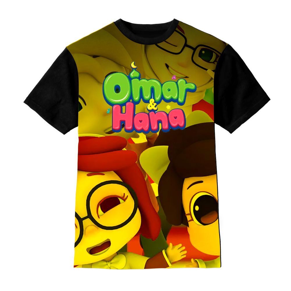 Kaos Anak Omar Hana Baju Anak Umur 1-12 Tahun - Pakaian Omar Hana Kuning Background