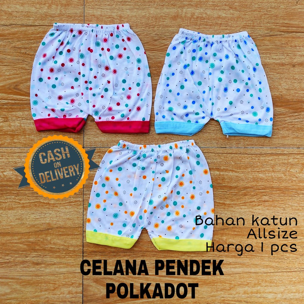 Celana bayi pendek POLKADOT perlengkapan bayi lahir