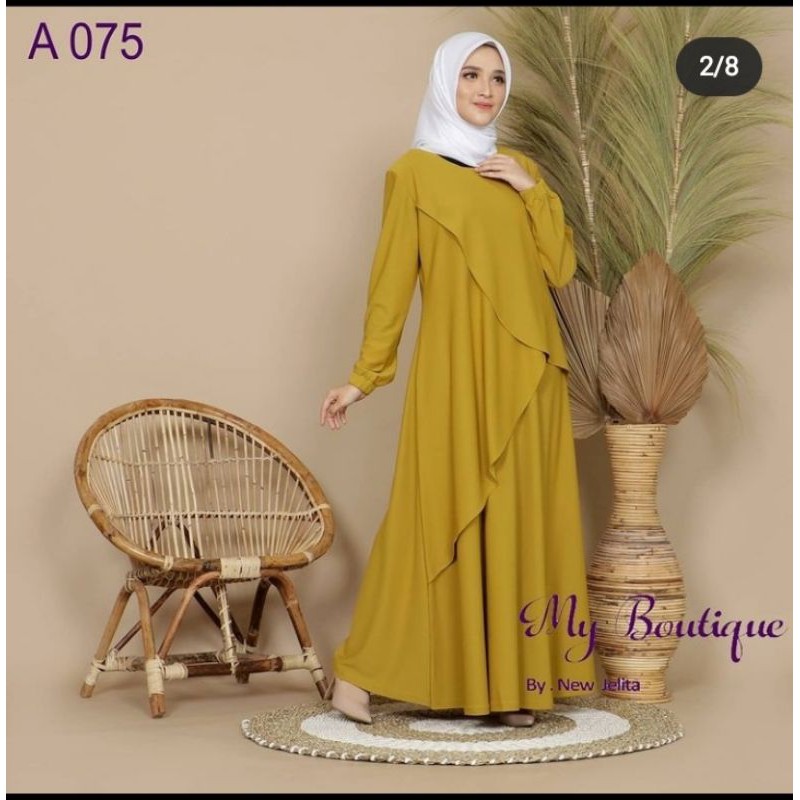 GAMIS MODERN/PAKAIN MUSLIM WANITA/BAJU MUSLIM WANITA/GAMIS MURAH