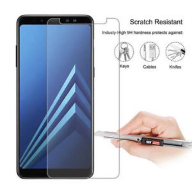 Tempered Glass Samsung Galaxy J8 Screenguard Antigores Kaca Temperglass