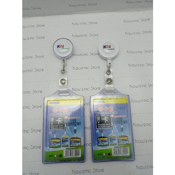 

GANTUNGAN ID CARD YOYO KAI DENGAN TEMPAT ID CARD KARET 2 KARTU