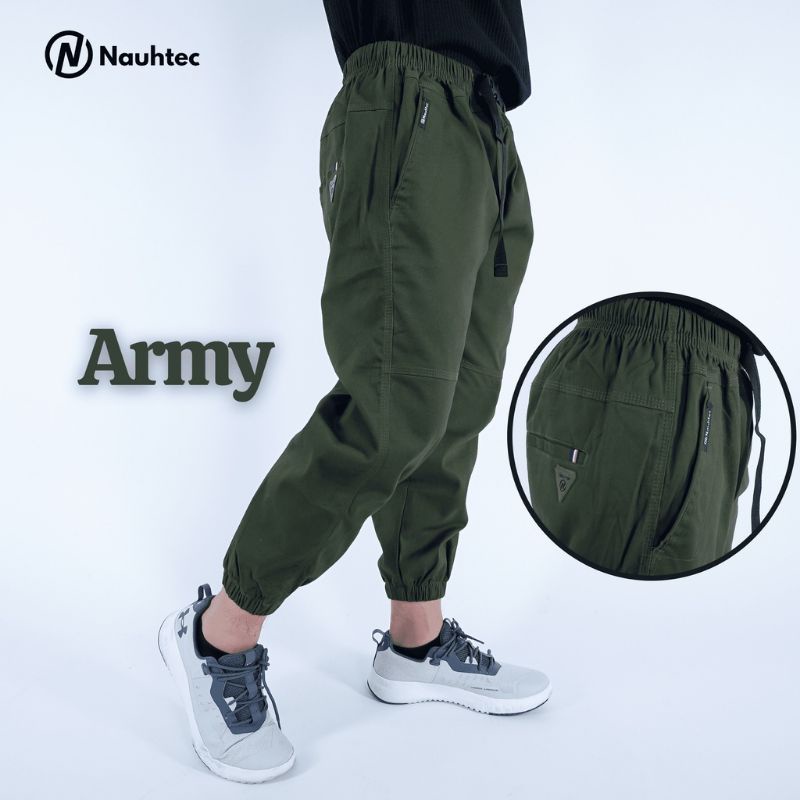 Celana Sirwal Jogger Joger Pants Pria Dewasa By Nauhtec Bahan Katun Melar Adem